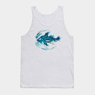 Turquoise Shark Tattoo Tank Top